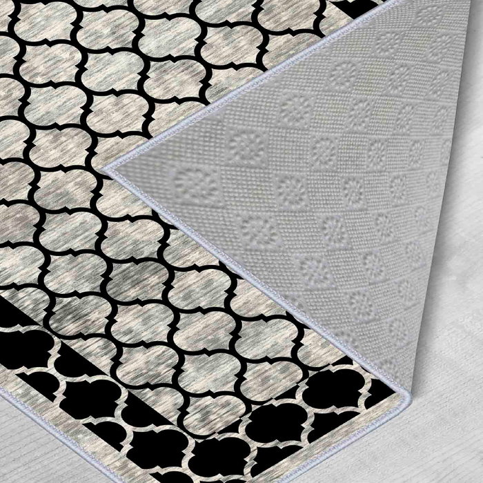 Conceptum Alfombra 100 x 150 cm Blanco, Gris y Negro Conceptum Alfombra 100 x 150 cm Blanco, Gris y Negro